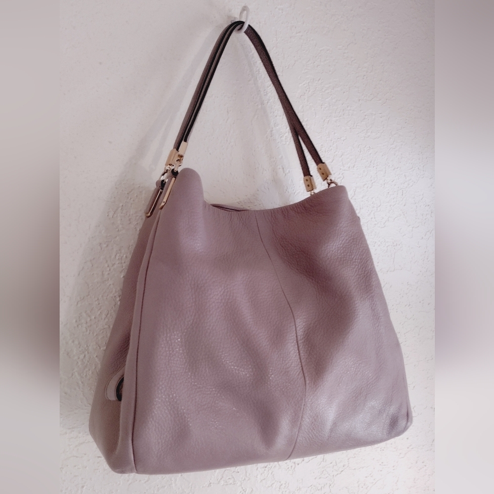 COACH Madison Phoebe Pebbled Leather Shoulder Bag - Picture 2 of 13